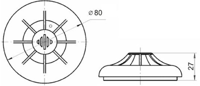 Рис.1. Чертеж извещателя ТПТ-3